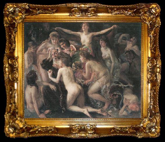 framed  Lovis Corinth Die Versuchung des hl. Antonius, ta009-2
